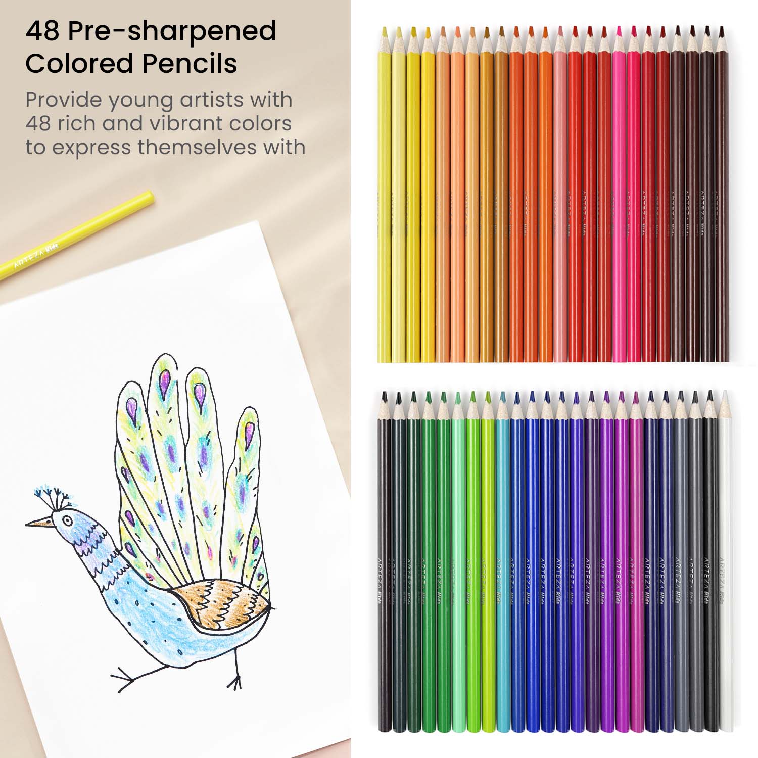 Arteza® Kids Colored Triangular Pencils, Scented, Set of 24 pcs