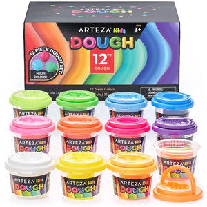 Kids Dough Neon Colors Set of 12