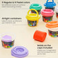 Kids Classic and Pastel Dough 12 Tubs Contents