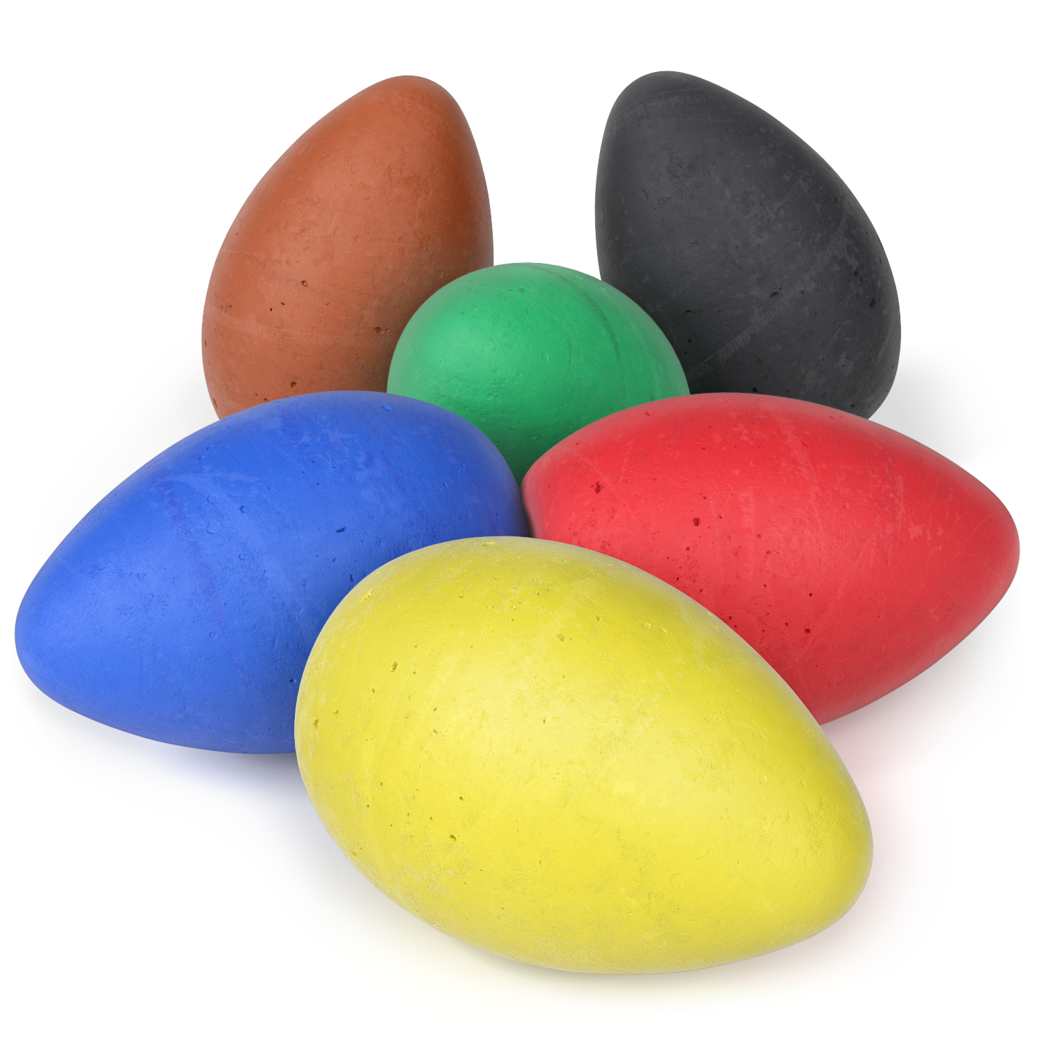 Kids Egg Shaped Chalk - Set of 12