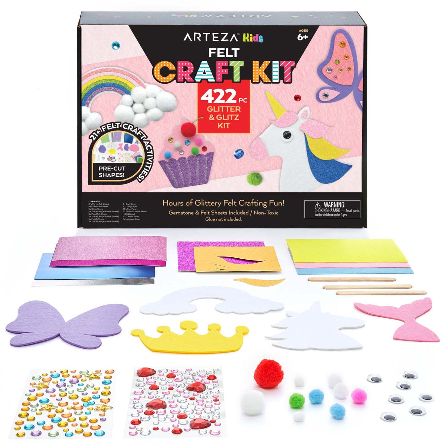 Arteza® Kids Felt Craft Kit, Puppet/People