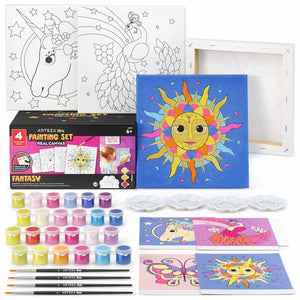 Kids Paint Set – Acrylic Painting for Kids – Storage Bag Paints Easel  Canvas  : Buy Online in the UAE & Shipping to Dubai