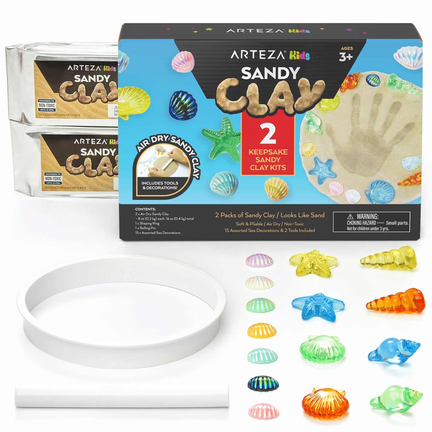 Kids Sandy Clay Keepsakes Kit - 2 Pack