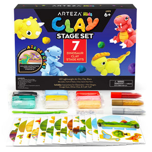 Kids Clay Stage Set, Dinosaurs