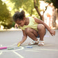Kids Ultimate Sidewalk Chalk Set, Pink Box Handle - 37 Pieces