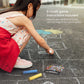 Kids Ultimate Sidewalk Chalk Set, Pink Box Handle - 37 Pieces