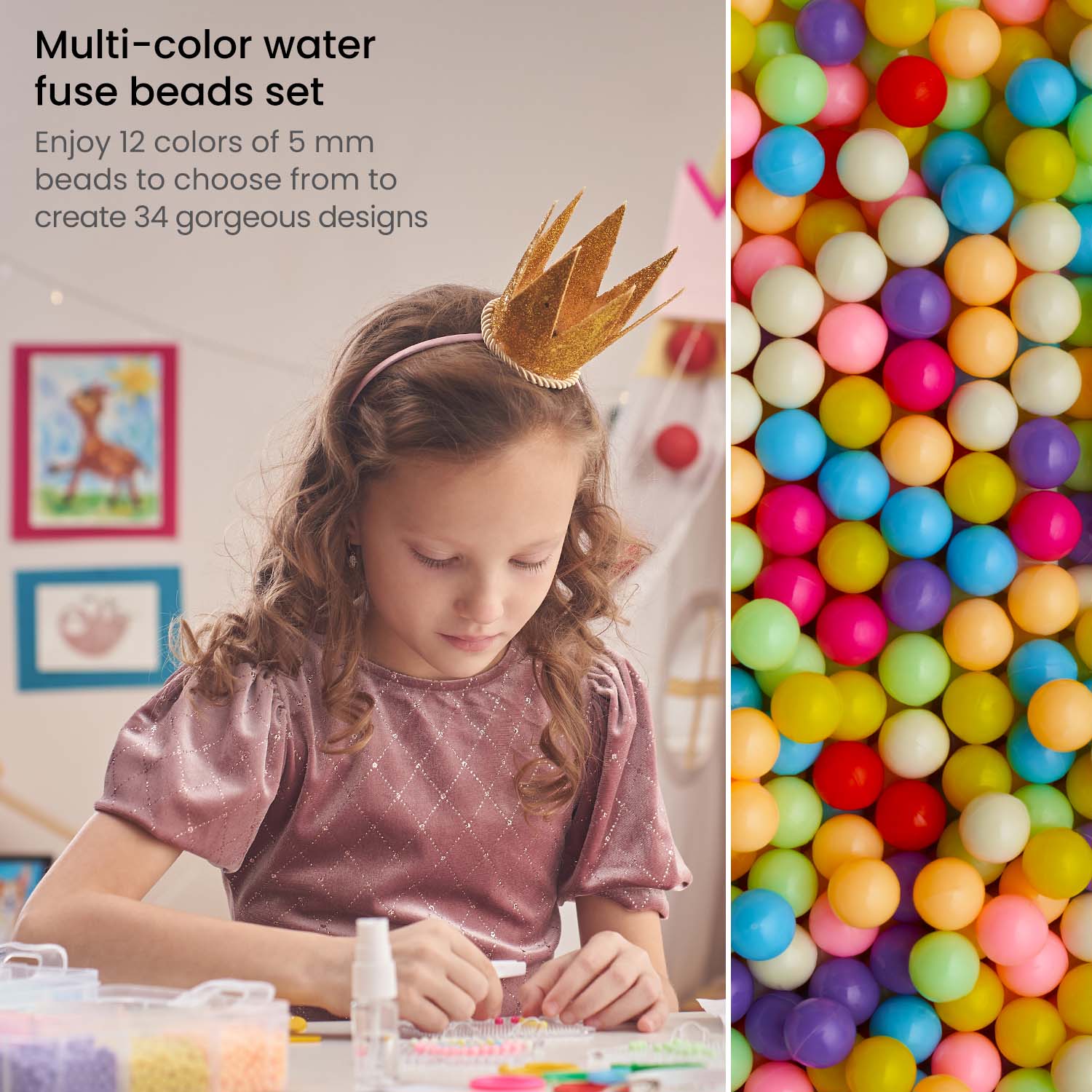 Kids Water Fuse Beads Kit