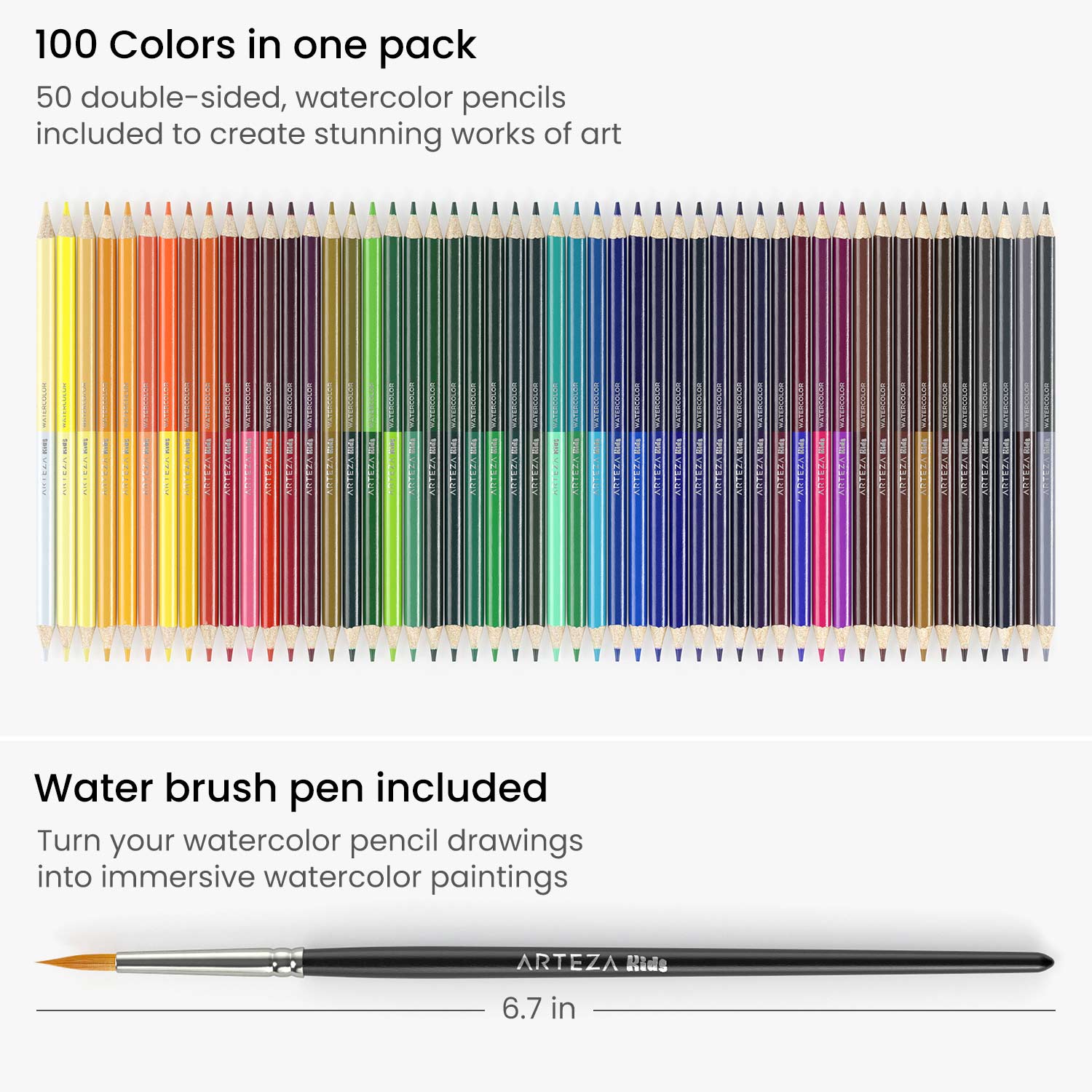  ARTEZA Real Brush Pens and Waterolor Pensils Bundle