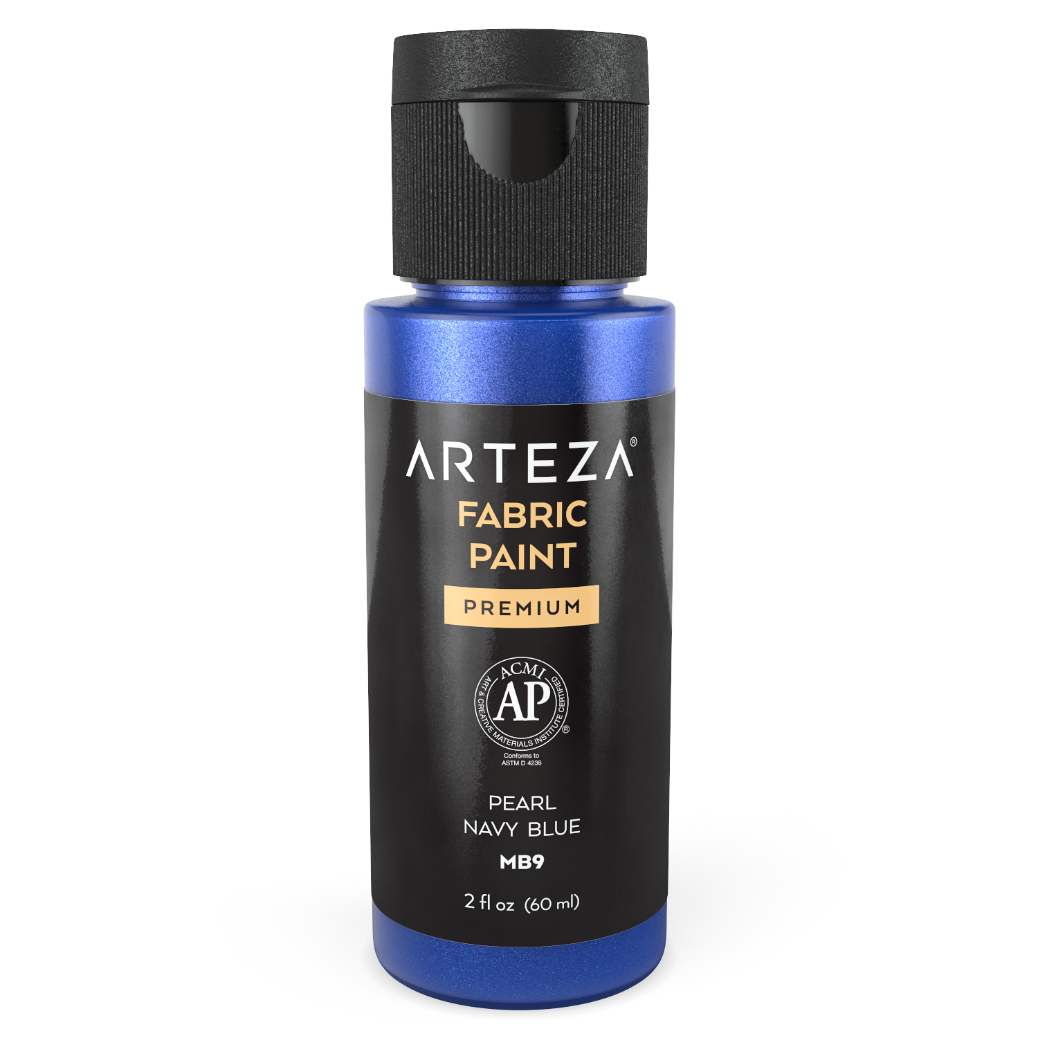 ARTEZA Arteza 3d Metallic Fabric Paint, Glitter and Glow Colors