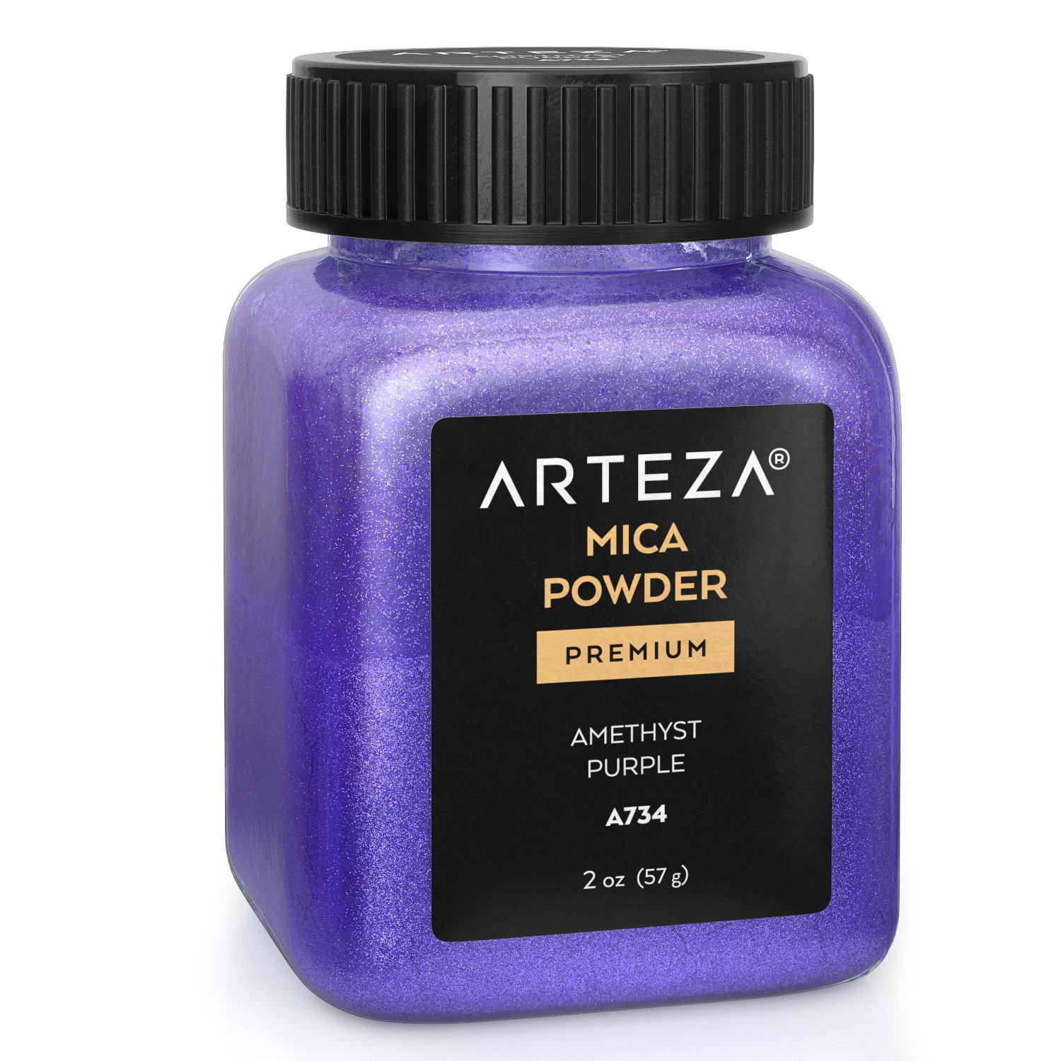Arteza Mica Powder, 0.18 oz (5G) Small Bottles - Set of 60