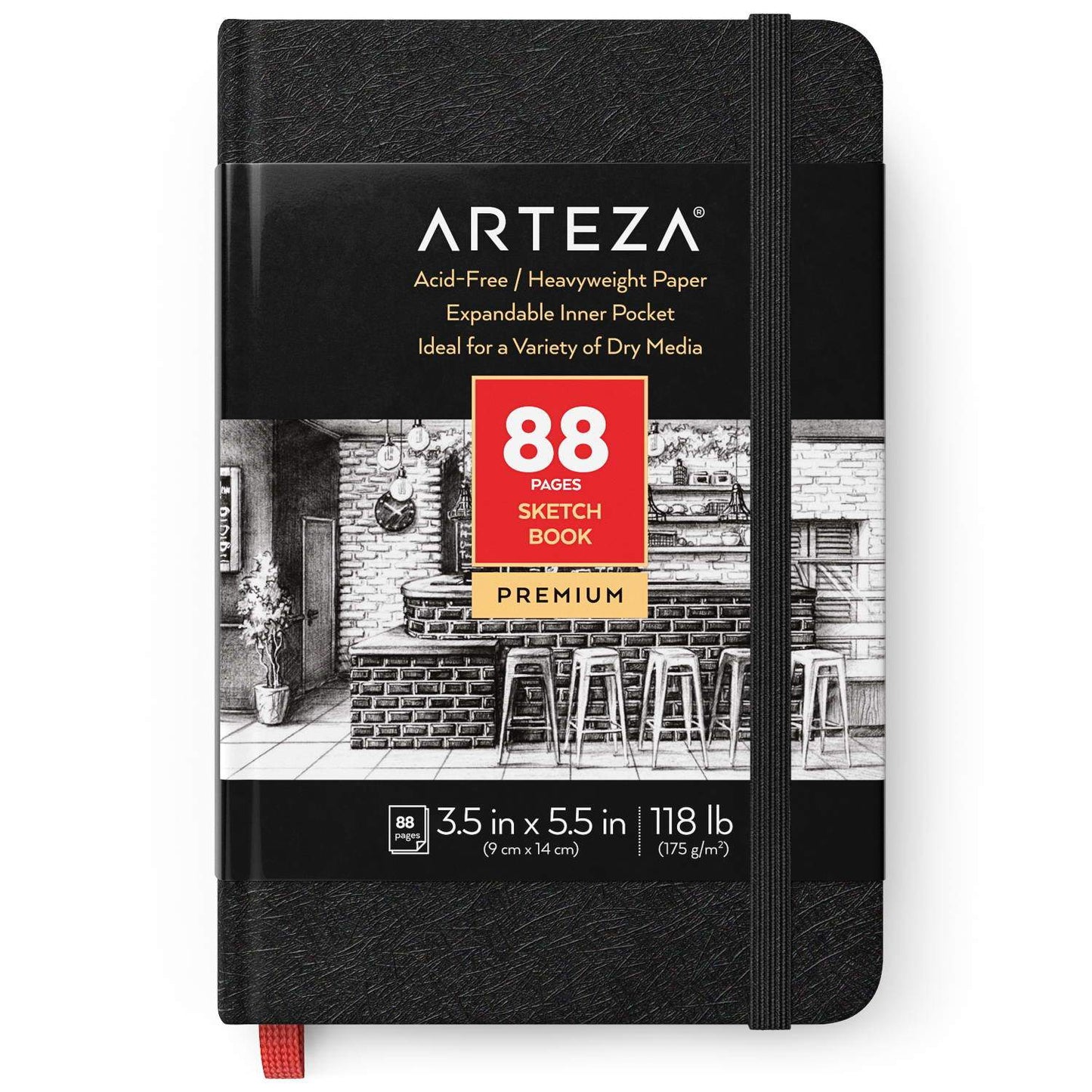 Buy Arteza Watercolor Sketchbook, Pack of 3, 5.5 x 8.5 Inches, 32