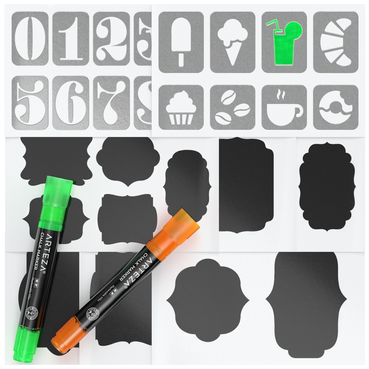 Buy Colorful Art Co.Colorful Art Co. Chalktastic Liquid Chalk Pens - Set of  8 Neon, Washable Chalkboard Pens for School Blackboard, Menu Board, Mirror,  Ceramics & Car Window Glass Online at desertcartINDIA