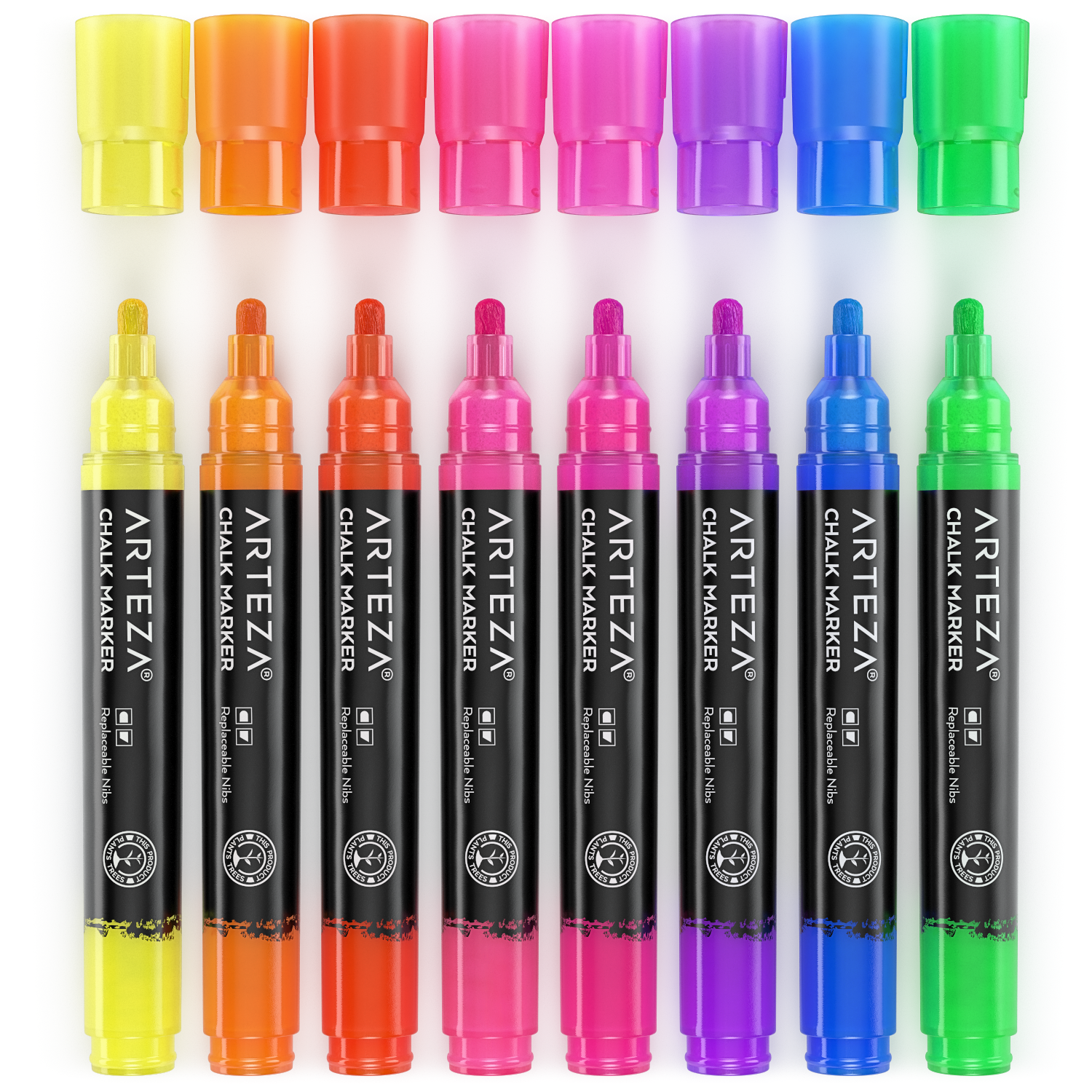 Neon Wet-Erase Chalk Markers - Set of 4