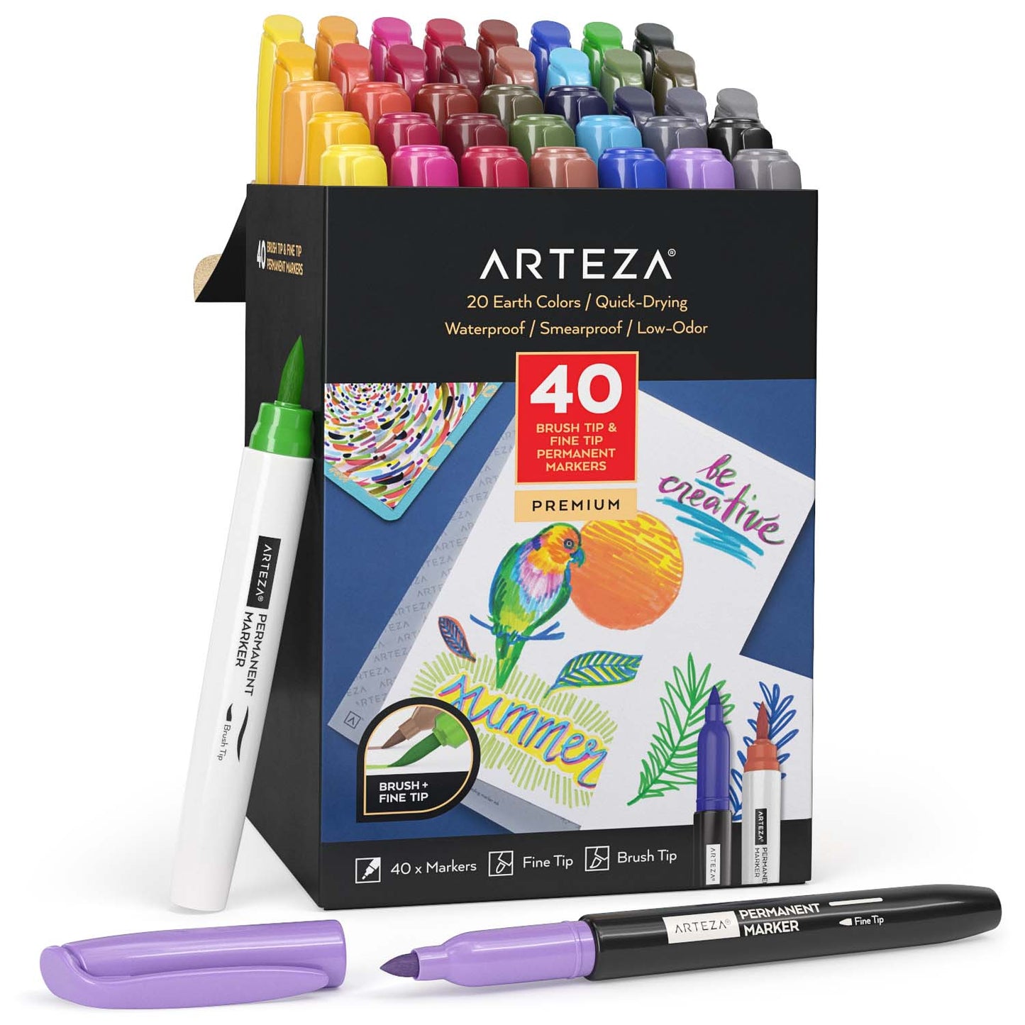 Acrylic Markers with a Brush Nib?! 