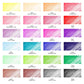 Retro Pop Colors Ultra-Fine Permanent Markers Color Chart