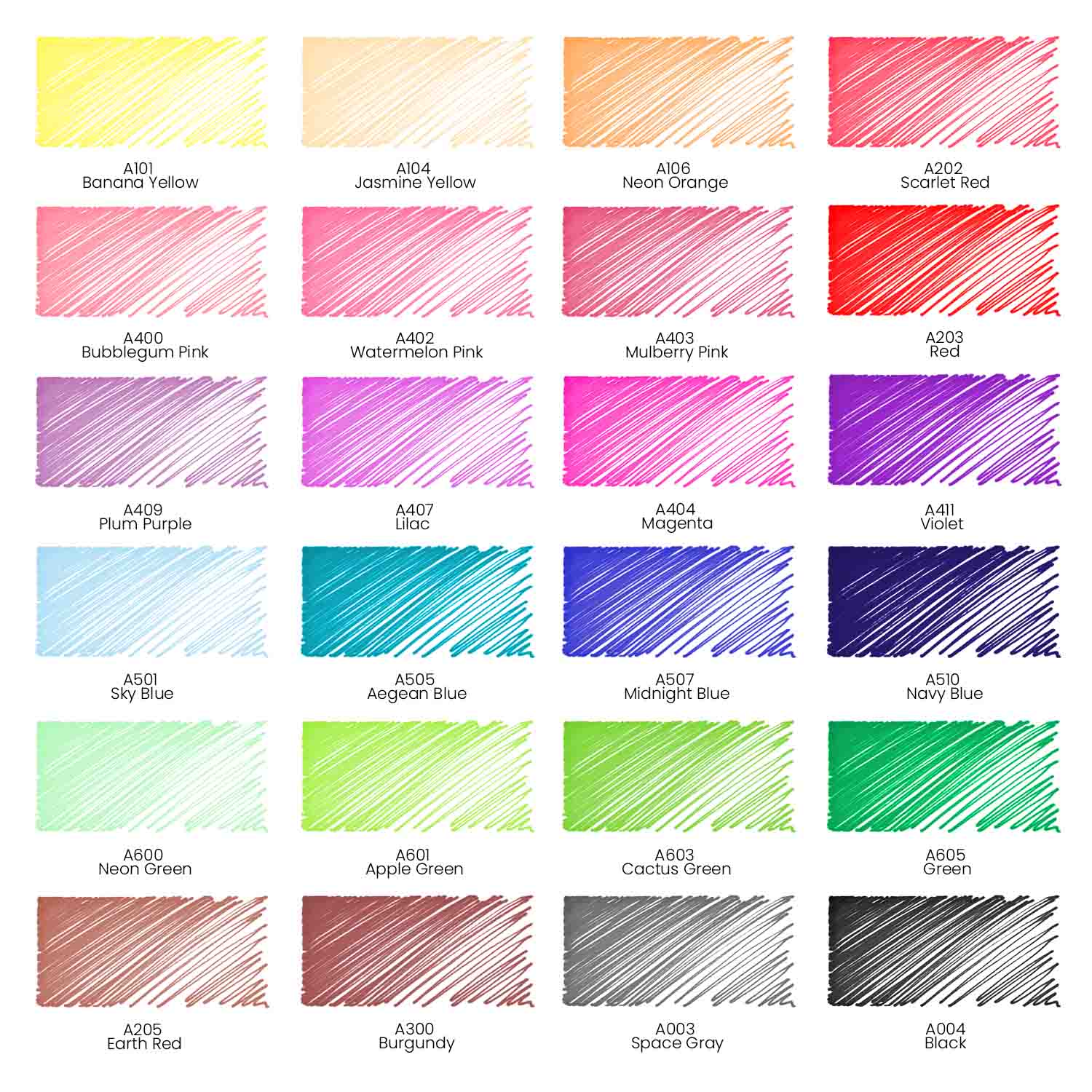 Free Arteza Real Brush Markers Swatch Chart + a simple card project - CZ  Design