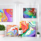 Pouring Acrylic Paint, Rainbow Spectrum Tones, 4oz Bottles - Set of 8