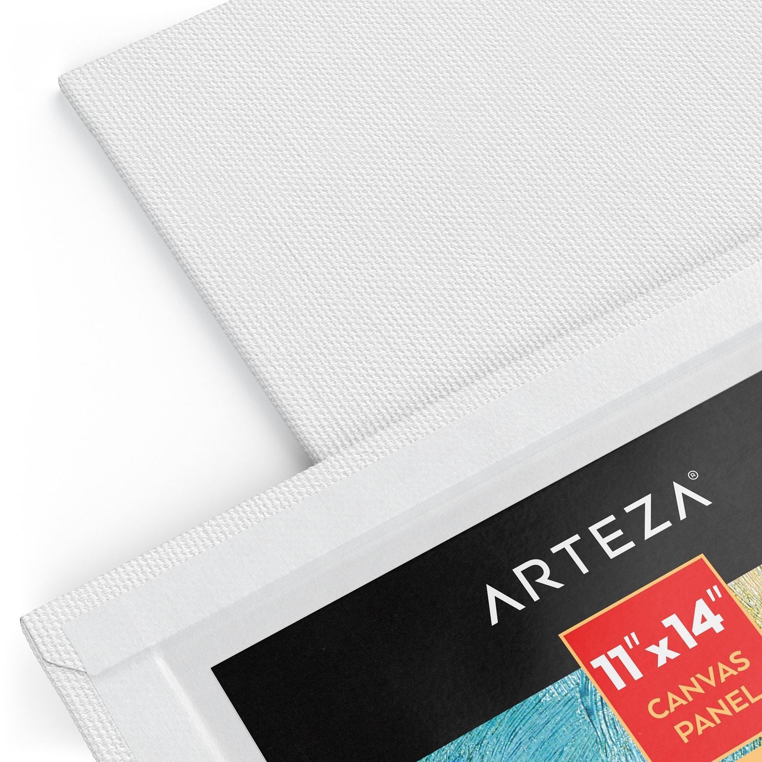 Arteza Canvas Panels, Premium, White, 11 inchx14 inch, Blank Canvas Boards for Painting - 14 Pack