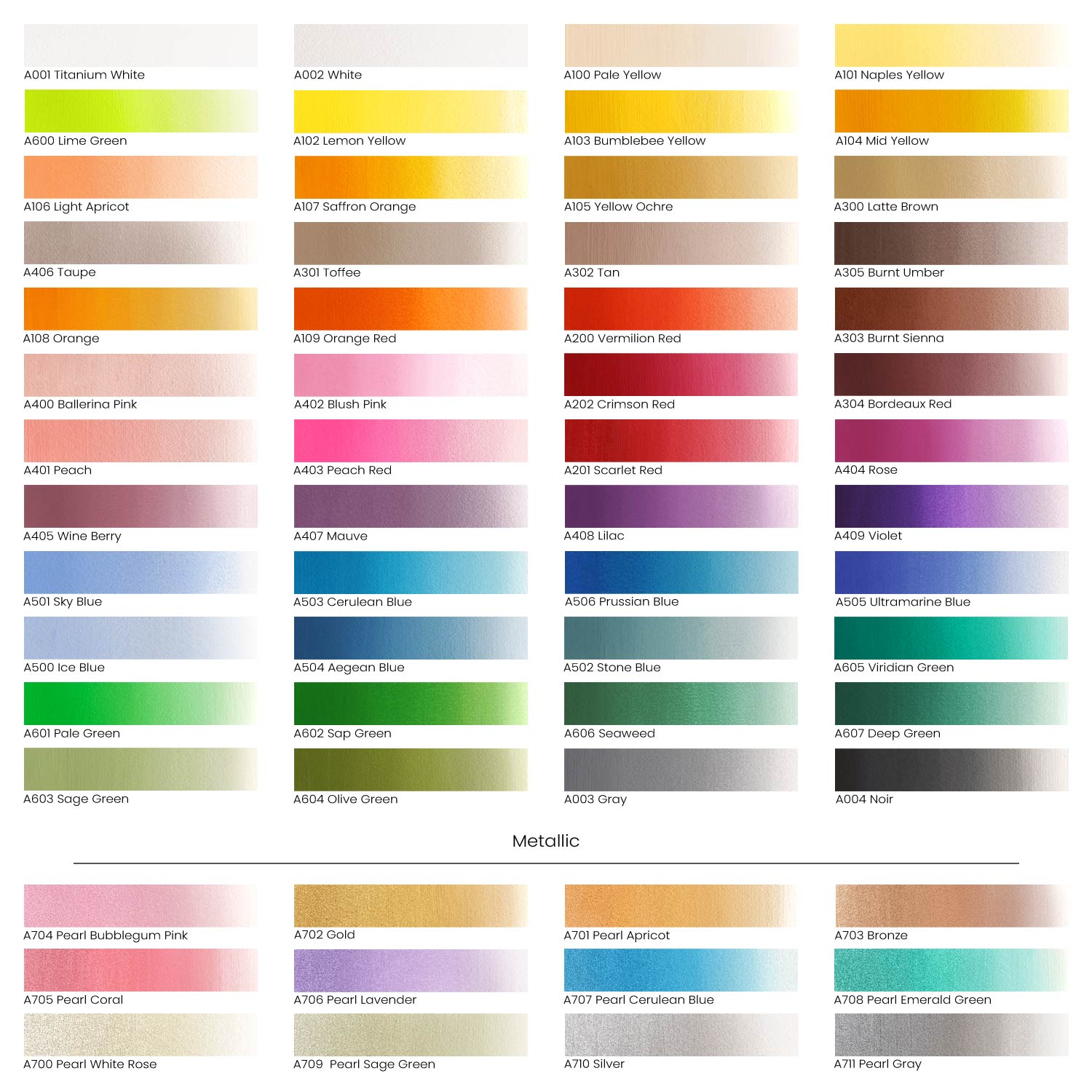 ARTEZA Gouache Paint, Set of 60 Colors/Tubes (12 ml/0.4 US fl oz) Opaque Paints