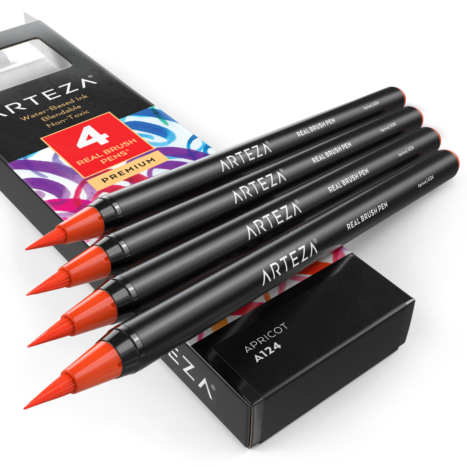 ARTEZA Watercolor Brush Pens 96 Colors Art Painting Marker Set with Travel  Case