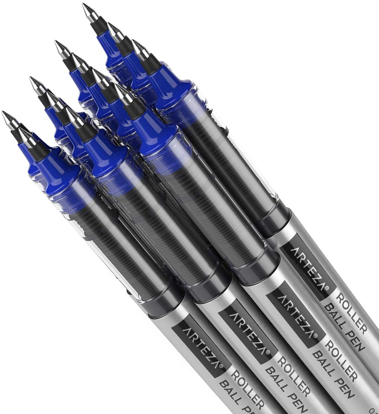 Roller Ball Pens, Blue, 0.5mm Extra Fine Nib - Pack of 20