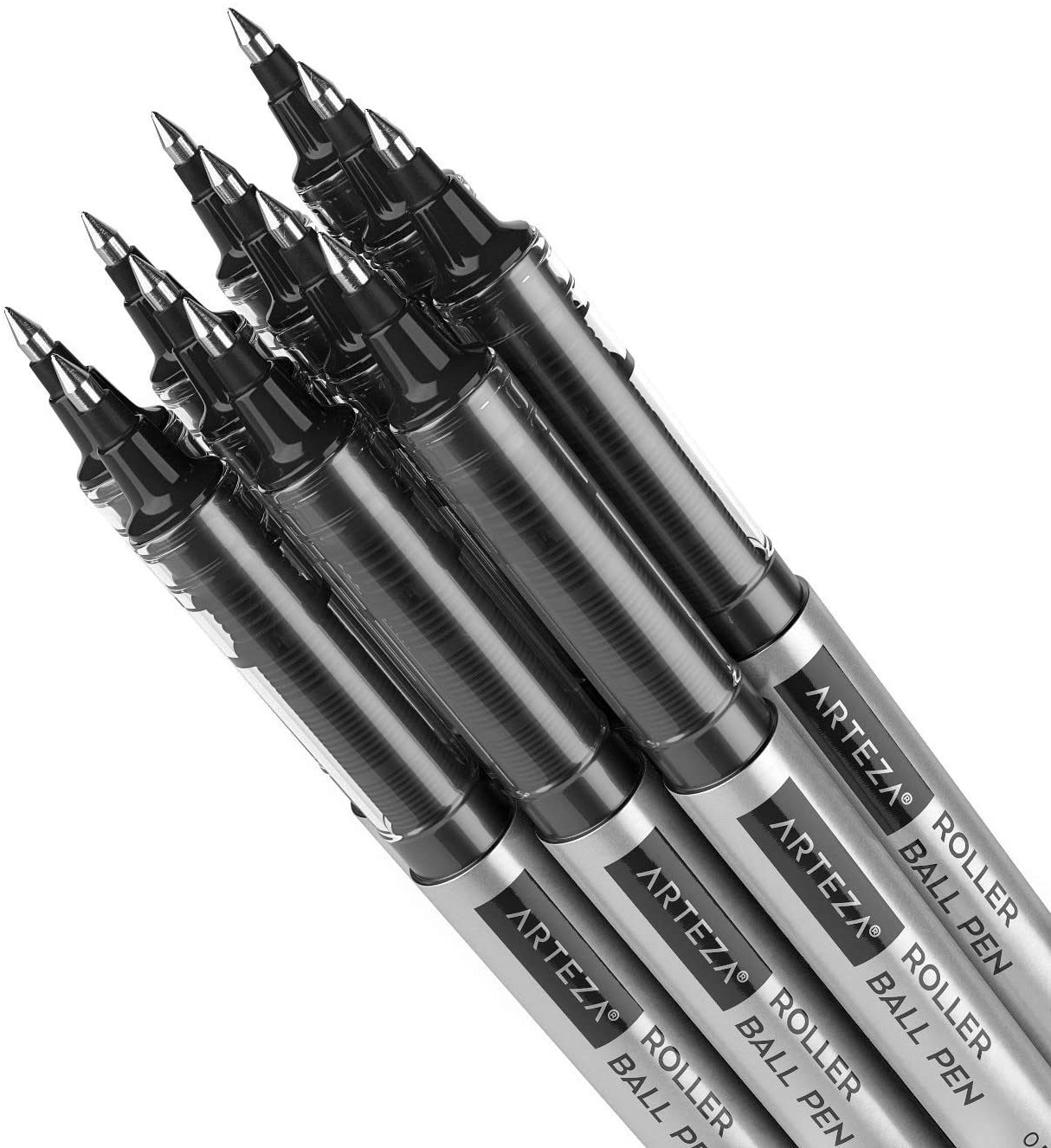 Roller Ball Pens, Black, 0.5mm Extra Fine Nib - Set of 40