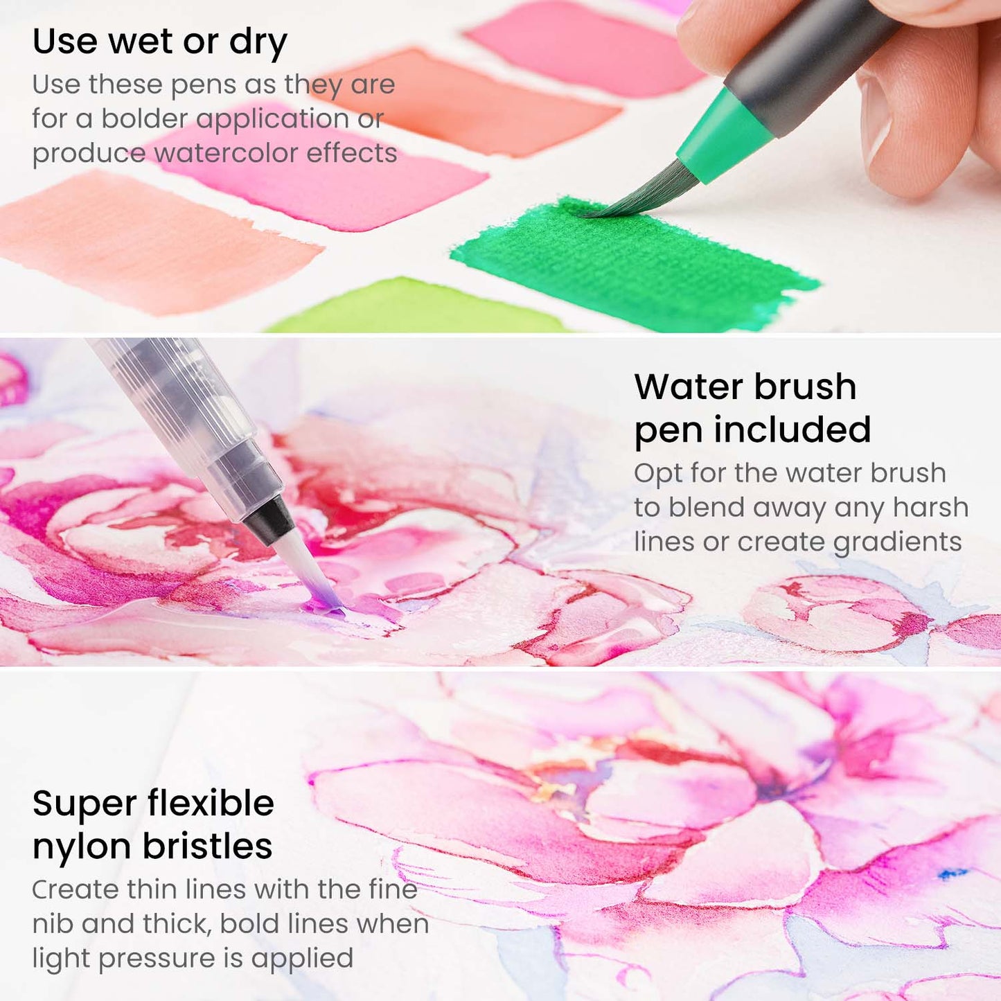 Real Brush Pens® Flower Tones - Set of 12