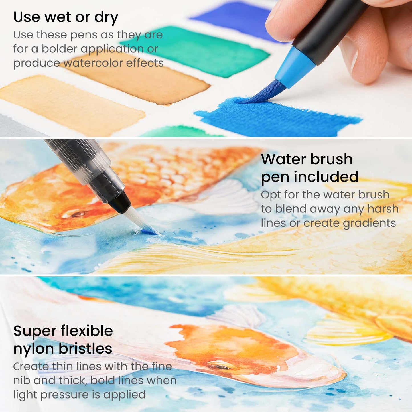 Real Brush Pens® Sea Tones - Set of 12