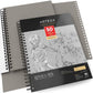 Gray Toned Sketchbook, 9" x 12", 50 Sheets - Pack of 2
