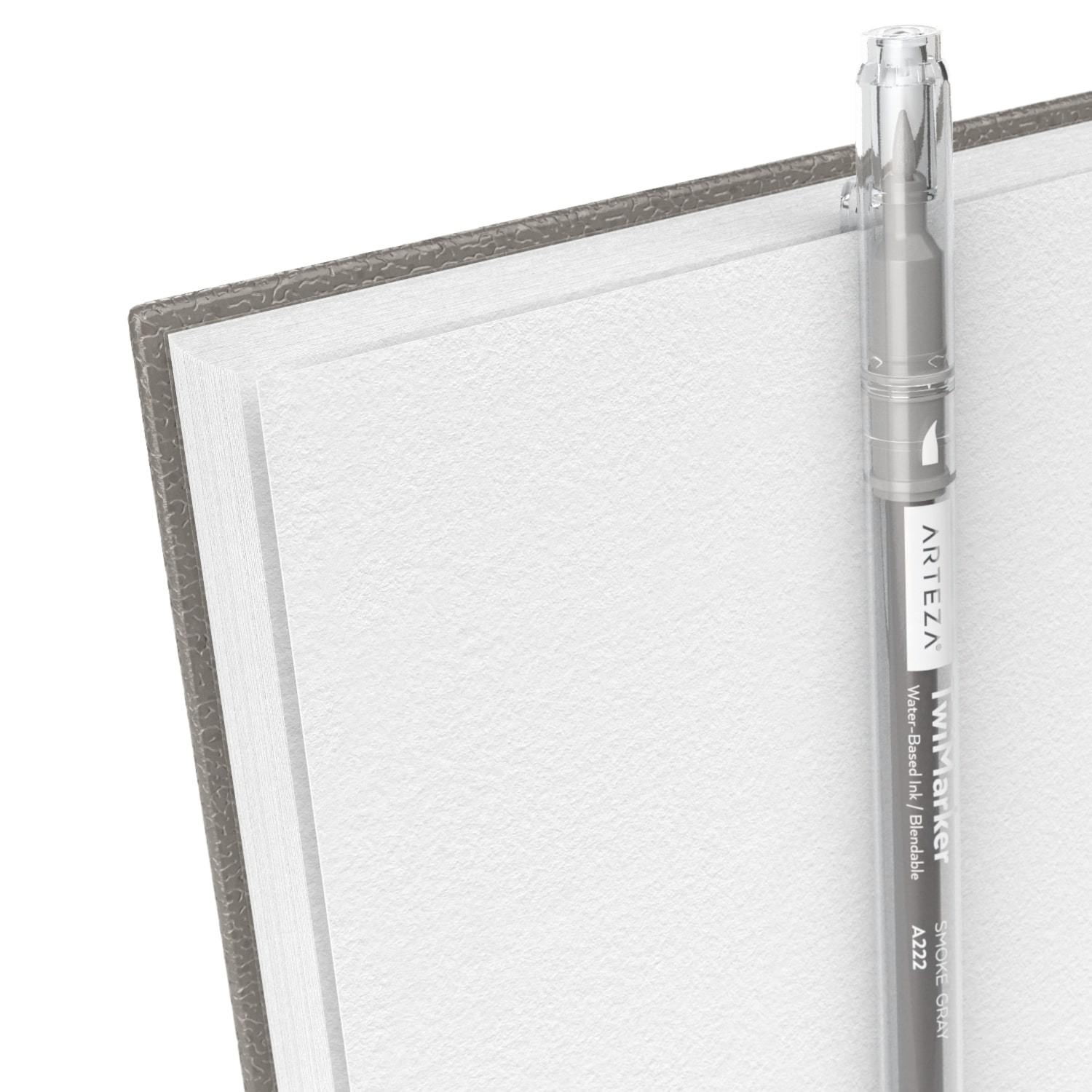 Hardcover Sketch Book 9 x 12, Sketchbook Drawing Pads, 160GSM Thick  Smooth Sketching Paper 46 Sheets/92 Pages, Micro-Perforated Pages, Durable  Acid