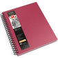 Sketchbook, Spiral-Bound Hardcover, Pink, 9" x 12", 100 Sheets