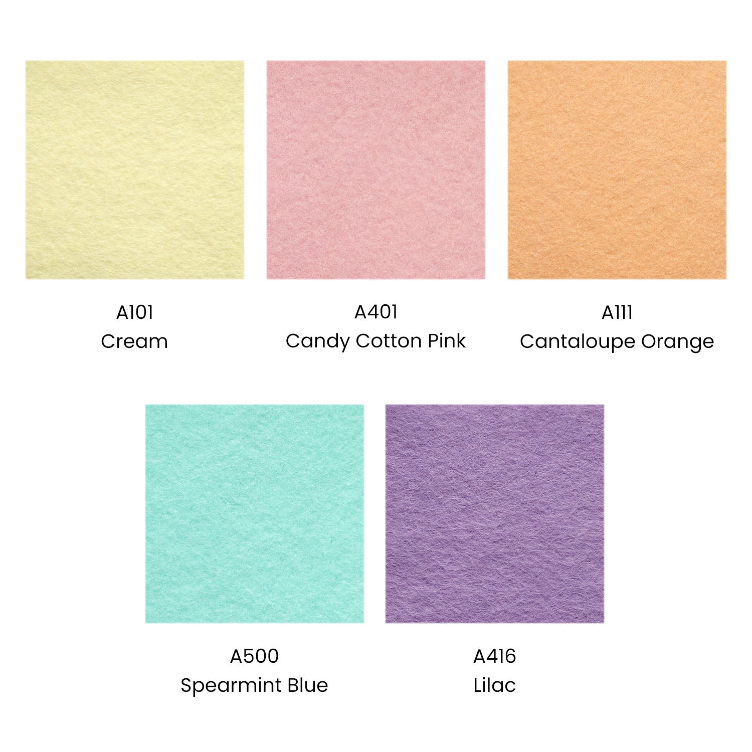 Arteza Felt Fabric, Stiff, Assorted Colors, 8.3x11.8 Sheets - 50 Pack :  Target