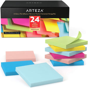 Sticky Notes, 100 Sheets - Pack of 24