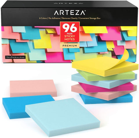 Sticky Notes, 100 Sheets - Pack of 96 –