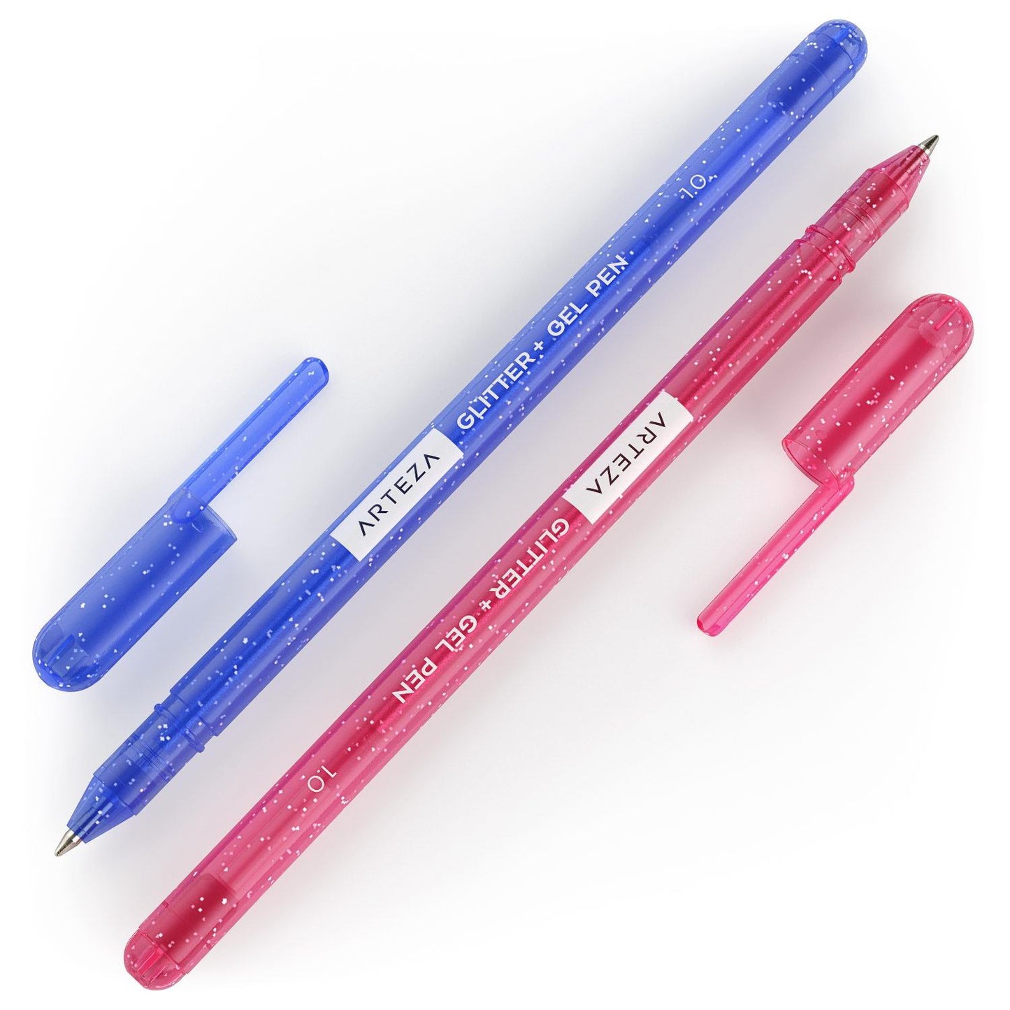 Arteza Super Glitter Iridescent Gel Pens, Swatch & Review