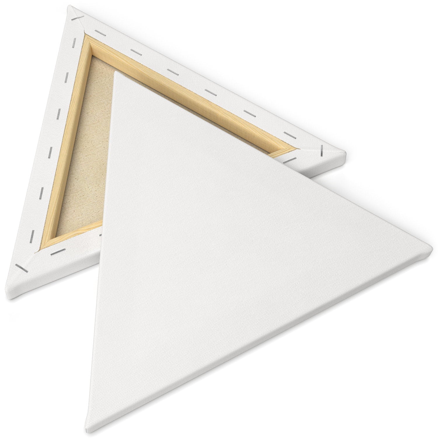 Arteza Classic Blank Triangle Stretched Canvas, 8, Blank Canvas