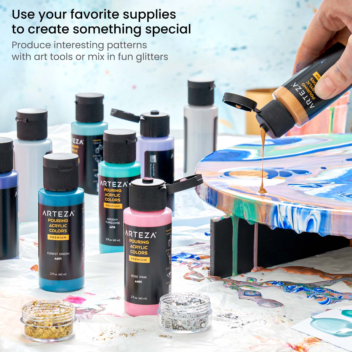 Paint Pouring Art Kit