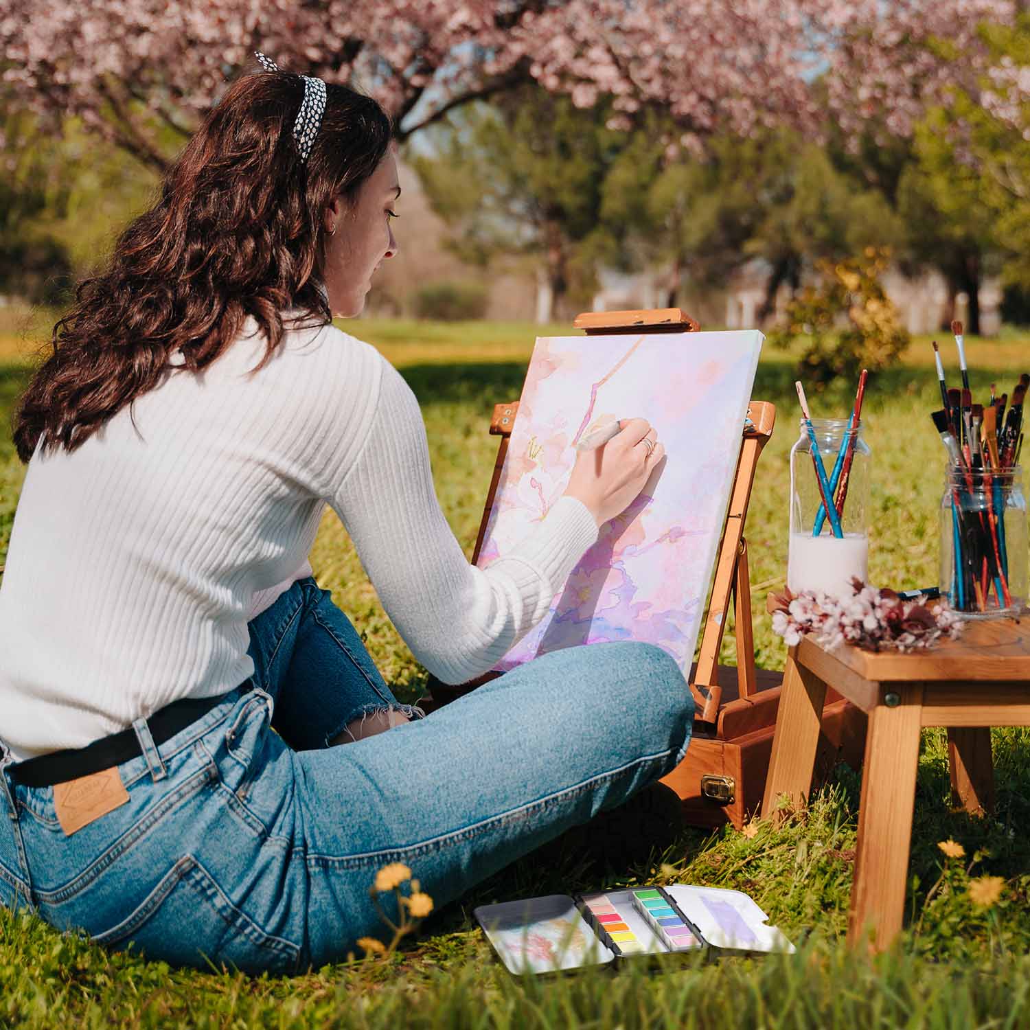 Painting in Nature with Pastel Watercolors 