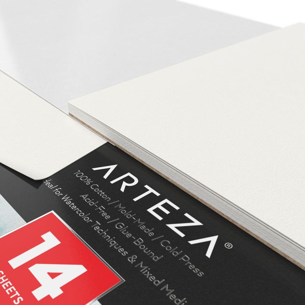 artspaze 100% Cotton Watercolour Paper Pad - A4 Size - 300g - 20 Sheets  with 2 Sheets of Mixed Paper, Water Tank Brush and 2B Pencil - Watercolour  Paper Stamp - Wet Technology : : Arts & Crafts