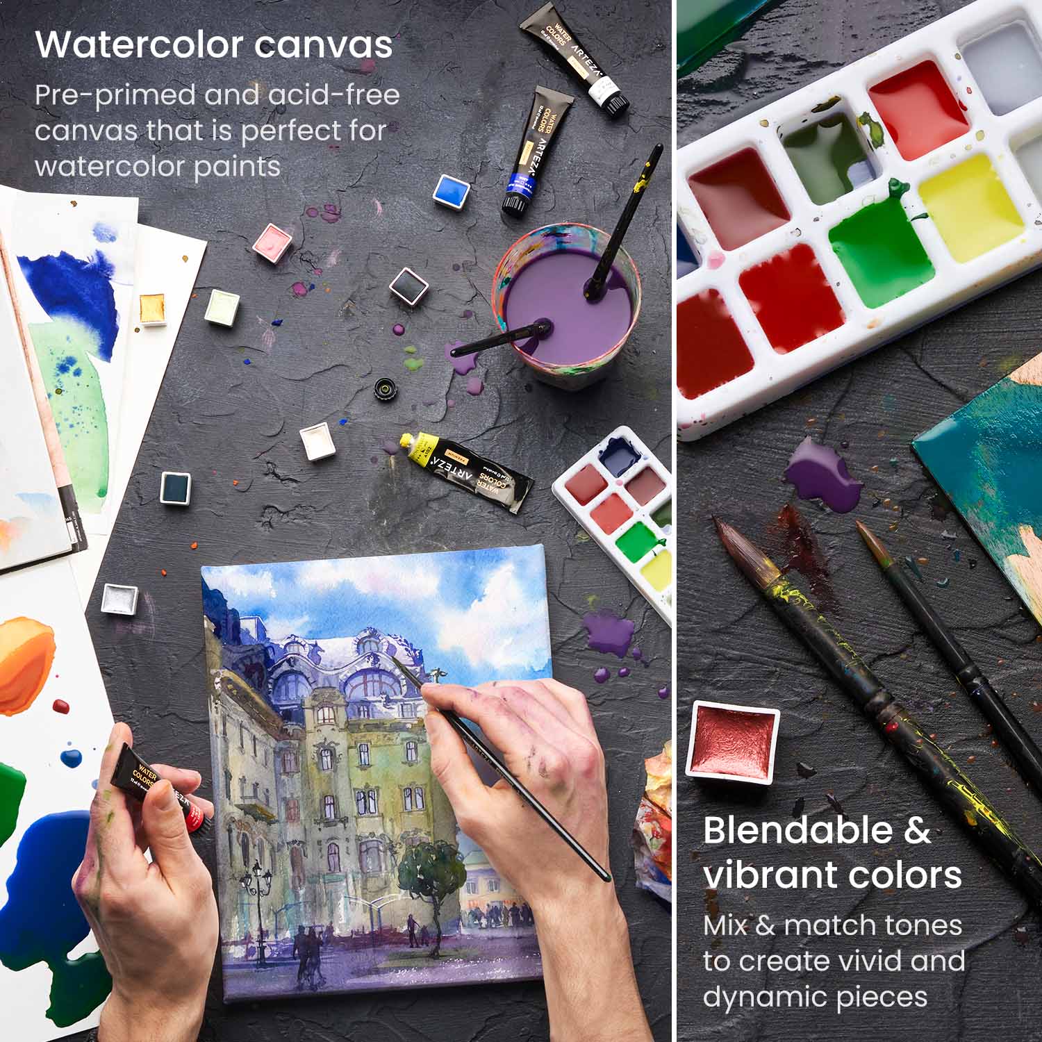 Creative Artizan-Watercolors Paint Set | Art Supplies | Coloring set- B6