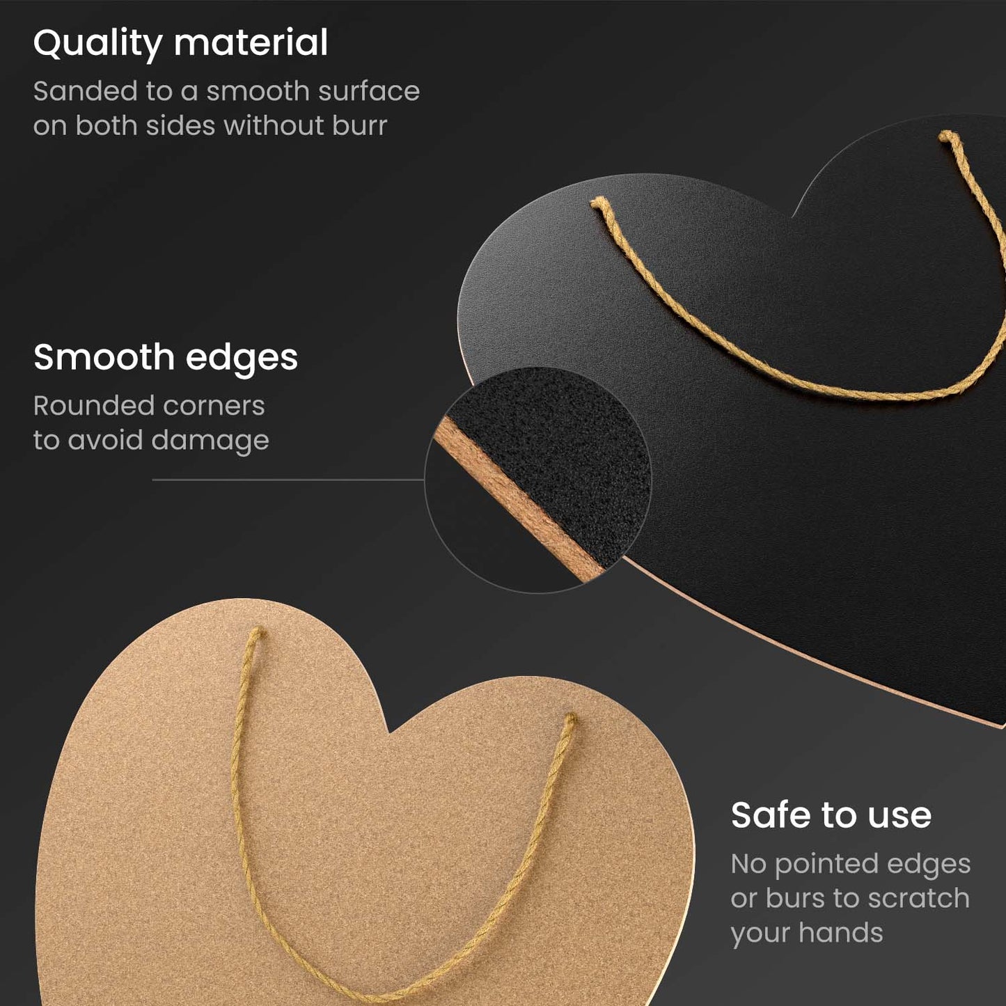 Materials for Heart Chalkboard and Wood Board